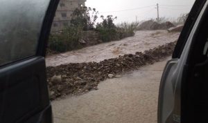 فيضان نهر العويك في حلبا