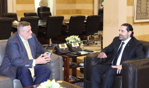 كوبيس زار الحريري: الأمم المتحدة في لبنان لتمتين سيادته