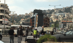 اصطدام سيارة بدراجة عنصر قوى الأمن في غزير
