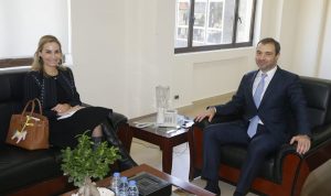 أفيوني بحث مع سفيرة سويسرا في سبل التعاون