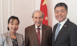 الخليل بحث مع السفير الصيني في العلاقات الثنائية