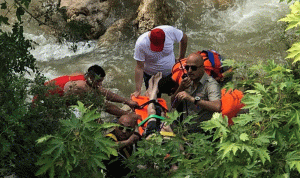 انتشال جثة غريق من نهر داريا في كسروان