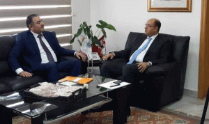 اللقيس عرض وسفير لبنان في الجزائر العلاقات التجارية