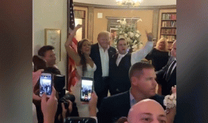 بالفيديو: ترامب يفاجئ الجميع في حفل زفاف