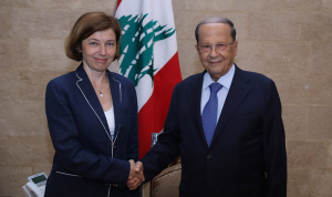 وزيرة الدفاع الفرنسية غادرت بيروت