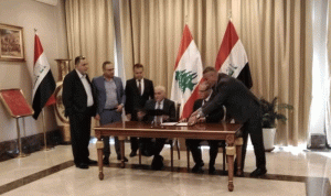 توقيع مذكرة تفاهم بين جبق ونظيره العراقي