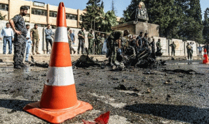سيارة ملغومة استهدفت قوة أمنية كردية في القامشلي