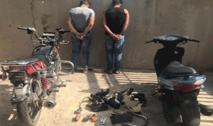 توقيف عصابة سرقة دراجات آلية في جبل لبنان