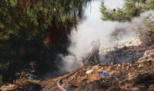 حريق بسبب إشعال النفايات في زغرتغرين ـ الضنية