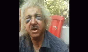 بالفيديو: مسن مشرد في بيروت يتعرض لاعتداء وحشي!