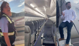 “سافرت وحدي على متن الطائرة”.. حقيقة فيديو الكذبة الجميلة