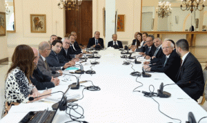 اجتماعان تحضيريان لنشاطات مئوية لبنان الكبير في قصر بعبدا