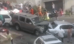 بالفيديو: حادث سير كبير في الحدث