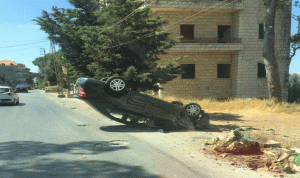 حادث سير على طريق عام المروج – ضهور الشوير