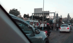 اصابات بحادث بين 4 سيارات على اوتوستراد الرئيس لحود