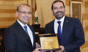 الحريري أولم على شرف سفير مصر: شكر للعمل على تطوير العلاقات