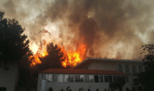 تعليق الدروس في جامعة بيروت العربية – الدبية بسبب الحرائق
