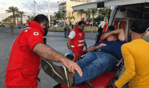 كتانة : الصليب الاحمر نقل 35 اصابة الى المستشفيات