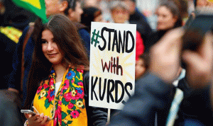 أكراد تظاهروا في باريس مطالبين بفرض عقوبات على تركيا