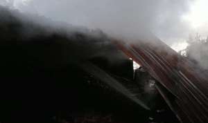حريق داخل معمل في مزرعة يشوع