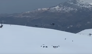 خاص IMLebanon – حلبات التزلج مفتوحة في كفردبيان رغم حادث المروحية