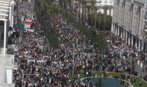 آلاف المغاربة تظاهروا في الرباط رفضًا لـ”صفقة القرن”
