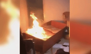 اقتحام وإحراق مكتب “التيار” في عكار (بالفيديو)