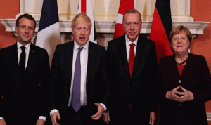زعماء تركيا وألمانيا وفرنسا وبريطانيا يبحثون الوضع في سوريا