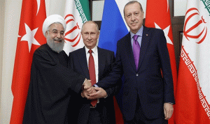 بوتين وأردوغان وروحاني يبحثون الوضع في سوريا الأربعاء