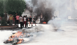 محتجون قطعوا بولفار شهاب ومسارب ساحة النور في طرابلس