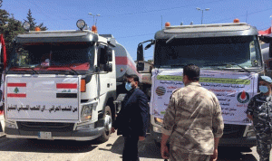 وصول 22 صهريجًا عراقيًا محملًا بالغاز أويل إلى نقطة المصنع