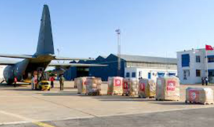 وصول طائرة مساعدات قطرية إلى بيروت