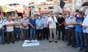 اعتصام في مخيم الرشيدية احتجاجا على الاتفاق الإمارتي – الاسرائيلي