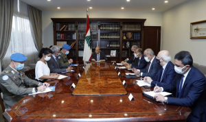 عون: التجديد لليونيفيل ليس لمصلحة لبنان فحسب