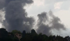 انفجار في بلدة عين قانا الجنوبية (صور وفيديو)