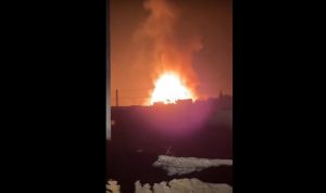 إنفجار مستودع لقوارير الغاز في القصر الحدودية (فيديو)