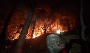 إخماد حريق اندلع في أحراج بلدة شوان