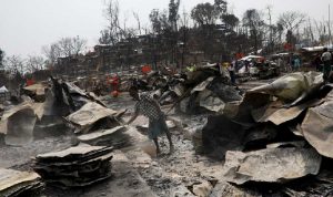 مقتل 3 لاجئين روهينغا بحريق في مخيم بنغلاديشي