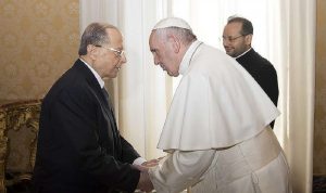 البابا فرنسيس لعون: متضامن مع “الوطن الحبيب” لبنان