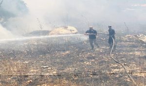 في ميس الجبل… حريق تسبب بإنفجار عدد من الألغام