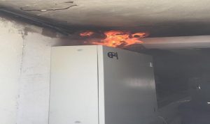 حريق داخل غرفة كهرباء في جبيل
