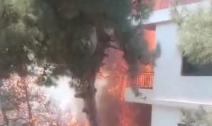 إخماد حريق داخل شقة في حارة صخر- كسروان