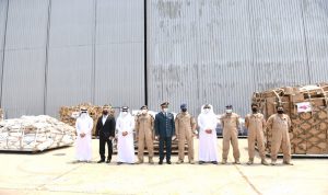 وصول مواد غذائية مقدمة من قطر للجيش