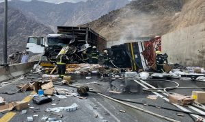 بالصور- حادث سير مروع في السعودية