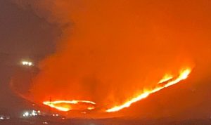 بالفيديو والصور- حريق كبير في جبال مجدل عنجر