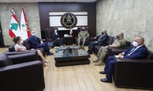 الأوضاع في لبنان والمنطقة بين قائد الجيش وفرونتسكا
