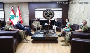 قائد الجيش استقبل رئيسة البعثة الدولية للصليب الأحمر