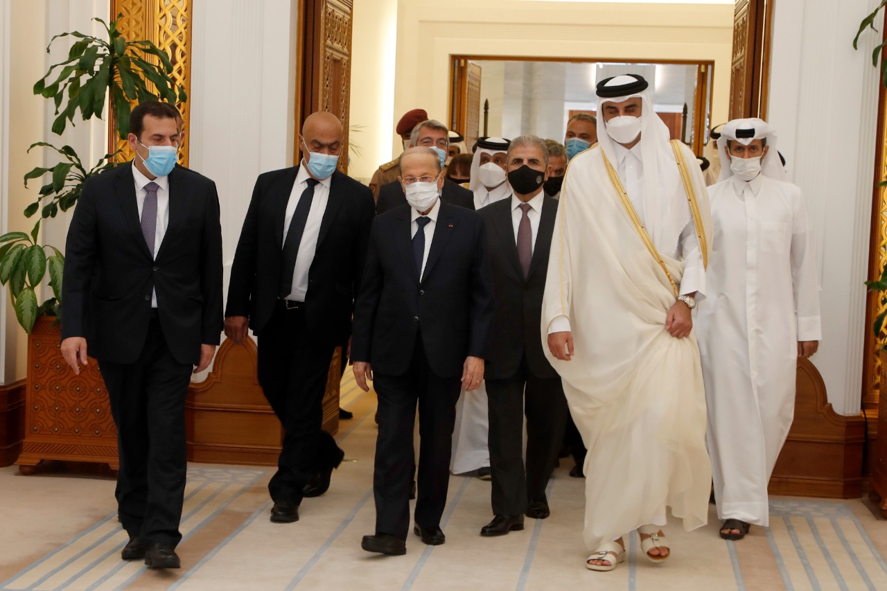 عون في قطر: تطوير العلاقات ودعم لبنان