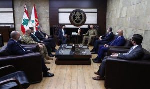 قائد الجيش استقبل وفد مجموعة الدعم الأميركي من أجل لبنان