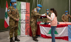 هبة من اليونيفيل الإيطالية لأولاد شهداء الجيش وقوى الأمن